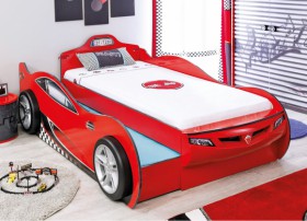 CARBED Кровать-машина Coupe с выдвижной кроватью Red 20.03.1306.00 в Якутске - yakutsk.katalogmebeli.com | фото