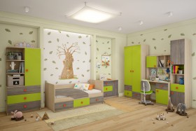 Детская комната Пуговка в Якутске - yakutsk.katalogmebeli.com | фото 1