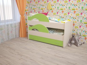Кровать детская Радуга 1600 Млечный дуб/Венге в Якутске - yakutsk.katalogmebeli.com | фото 8