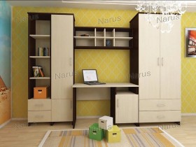 Детская Студент Комплект мебели (Дуб сонома/Белый) в Якутске - yakutsk.katalogmebeli.com | фото