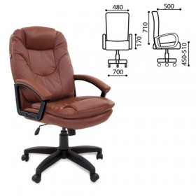 Кресло офисное BRABIX Trend EX-568 (коричневый) в Якутске - yakutsk.katalogmebeli.com | фото