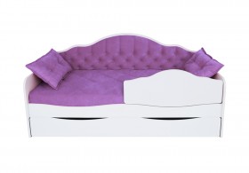 Кровать 170 серии Иллюзия Лайт 1 ящик 32 Фиолетовый (подушки) в Якутске - yakutsk.katalogmebeli.com | фото