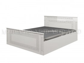 Кровать Афина-1 1,4 м (Белый/Белый глянец) в Якутске - yakutsk.katalogmebeli.com | фото