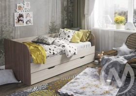 Кровать детская Балли 2-х уровневая (шимо темный/шимо светлый) в Якутске - yakutsk.katalogmebeli.com | фото