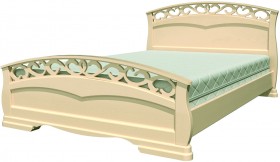 Кровать Грация-1 из массива сосны 1600*2000 Белый античный в Якутске - yakutsk.katalogmebeli.com | фото 17