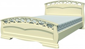 Кровать Грация-1 из массива сосны 1600*2000 Белый античный в Якутске - yakutsk.katalogmebeli.com | фото 20
