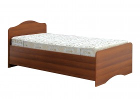 Кровать одинарная 900-1 без матраса (круглые спинки) Орех Таволато в Якутске - yakutsk.katalogmebeli.com | фото