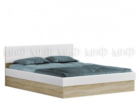Кровать с подъемным механизмом 1,4 спальня Фортуна (Дуб сонома/белый глянец) в Якутске - yakutsk.katalogmebeli.com | фото
