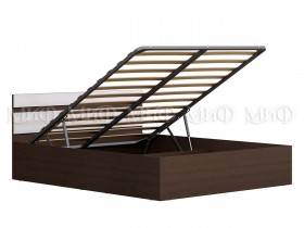 Кровать с подъемным механизмом Нэнси 1,4м (Венге/белый глянец) в Якутске - yakutsk.katalogmebeli.com | фото 1