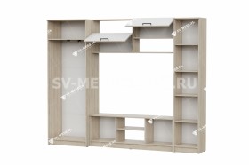 Мебель для гостиной МГС 3 Исполнение 1 Дуб Сонома / Белый в Якутске - yakutsk.katalogmebeli.com | фото 3
