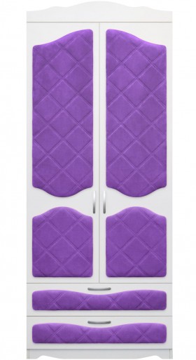 Шкаф 2-х створчатый с ящиками серии Иллюзия 32 Фиолетовый в Якутске - yakutsk.katalogmebeli.com | фото