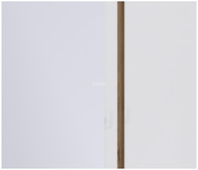Веста СБ-2258 Шкаф 3х дверный с зеркалом Дуб Бунратти/Белый глянец в Якутске - yakutsk.katalogmebeli.com | фото 2