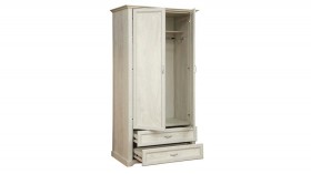 Шкаф для одежды "Сохо" (бетон пайн белый/2 ящика/зеркало) в Якутске - yakutsk.katalogmebeli.com | фото 3