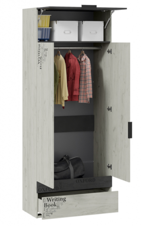 Шкаф комбинированный для одежды «Оксфорд-2» в Якутске - yakutsk.katalogmebeli.com | фото 2