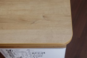 Угловой письменный стол с ящиками «Ривьера» Дуб Бонифацио/Белый в Якутске - yakutsk.katalogmebeli.com | фото 5
