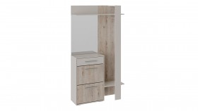 Шкаф для одежды «Нуар» тип 1 Фон серый/Дуб сонома в Якутске - yakutsk.katalogmebeli.com | фото 2